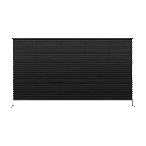 Image of Dulepax RV Blinds,RV Pleated Shades,RV Blinds Pleated Shades, 62 inch W x 32 inch L Black RV Window Shades,Camper Blinds,RV Window Blinds for RV Camper Travel Trailers Motorhome's Window