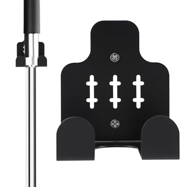 Barbell Wall Holder, Single Barbell wall Mount Hanger, Garage Gym Bar Walls Rack, Vertical Barbells Mount Rack(Black,Size:Under 31mm Bar Size)