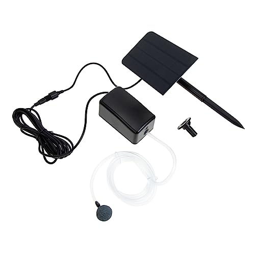 VICASKY 1 Set Solar Oxygen Pump for Fish Tanks Durable Air Pump with Three Level Design for Indoor Aquariums Hydroponics and Easy to Operate and