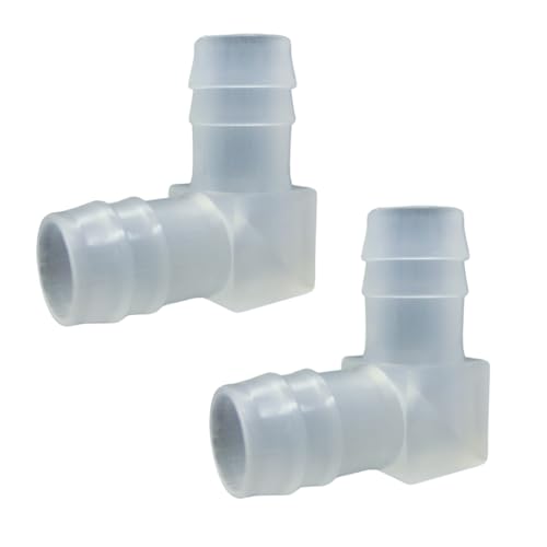 Spiralim エルボ 水槽 ホース ジョイント チューブコネクタ 継手 水 空気 90度 L型 (F 14mmエルボ)