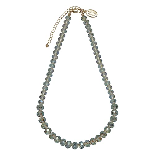 Buckley London Damen Collier Messing 41cm Glänzend Kristall grün 430050023-94 Cover