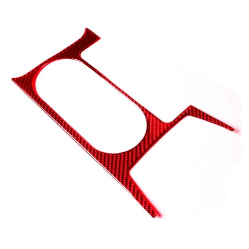 Autocollant porte-gobelet rouge look carbone pour intérieur Forester 2013-2018