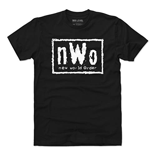 NWO Shirt (Cotton, XXX-Large, Black) - WWE Men's Apparel - NWO White Logo WHT