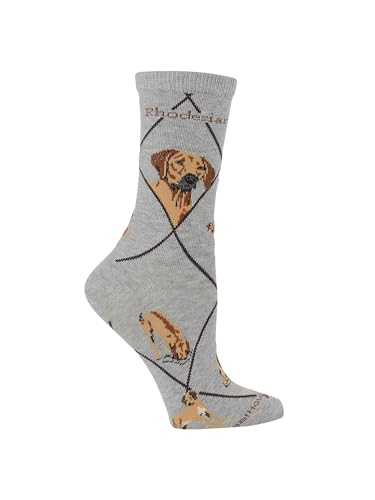 Image of WHD Rhodesian Ridgeback Crew Socks for Women & Men | Gift for Dog Lovers, Cute Pet Socks