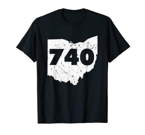 740 Ohio Código de Área Columbus Ohio Pride Gift Camiseta