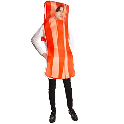 Costume per Coppie di Adulti, Costume Uova E Pancetta, Vestito Festa per Cosplay di Halloween, Abiti Divertenti per Cibo, Amante, Unisex, per Colazione, per Adulti