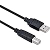 Cable de impresora USB, USB 2.0 A a B, cable de impresora 5TF para HP, Canon, Brother, Samsung, Dell, Epson, Lexmark, Xerox y más