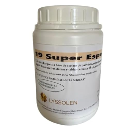 LYSSOLEN - Cola Parquet Super Especial con Alta Adherencia – Adhesivo Profesional para Suelos de Madera - Ideal para Instalaciones de Parquet Macizo y Laminado con Fijación Extra Fuerte (1,2 kg)