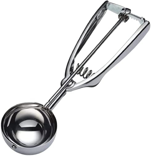 AEX Ice Cream Scoops with Easy Trigger - Large Sized (6cm) Stainless Steel Cookie Scoop for Ice Cream, Meatballs, Mellon Balls, Mashed Potatoes and Muffins