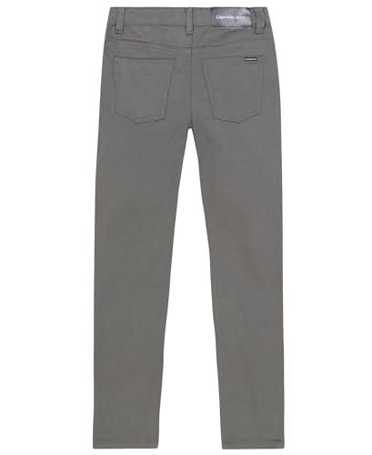 Calvin Klein Boys' Slim Fit Straight Leg Stretch Twill Pants, 5-Pocket Style, Zipper Fly & Button Closure2