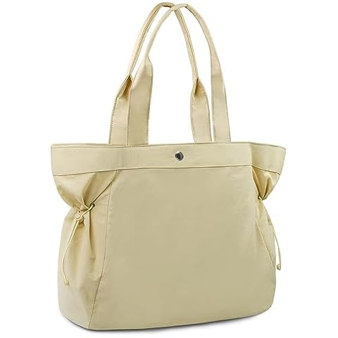 viewm Tote Bag for Women, Gym Tote Bags for Women with Lulu 18L Side-Cinch Shopper Shoulder Bag Handbag for Travel Work Cover