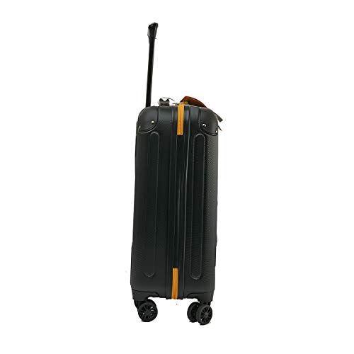 Image of JCB - Luggage Trolley, Black, 20 Inch, Hard Case, ABS Plastic, Water Resistant, 4 Spinner Wheels, Number Lock, Loaded Interior, 30L Capacity