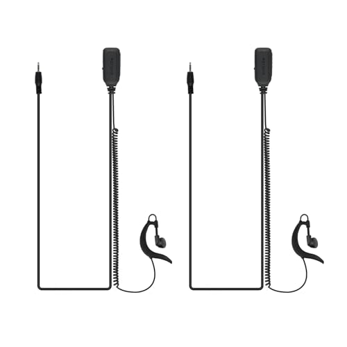 Auricular walkie-talkie RB48 con gancho en G para actividades al aire libre y camping