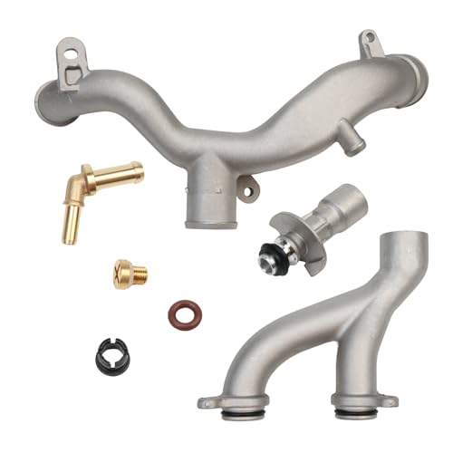 Upgraded Aluminum Coolant Outlet Pipes Kit Fits for Jaguar XJ