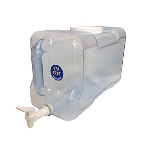 AquaNation 2 or 3 Gallon 3 Gallon Refrigerator Bottle Drinking Water Dispenser w/Faucet BPA FREE Refrigerator Bottle Drinking Water Dispenser With Handle and Faucet - Made in USA (2 Gallon)
