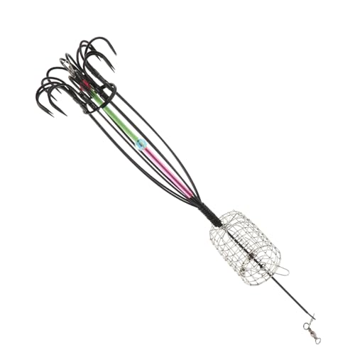 HONITANO 防挂底専用餌ケージ 軽量ポータブル魚捕獲トラップ 釣り仕掛け用餌かご 高効率魚捕獲釣具 釣り愛好家向け