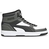 PUMA Rebound Joy Sneakers in Dark Shadow/Black/White, Size 12