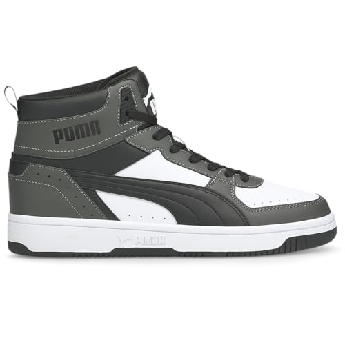 PUMA Rebound Joy Sneakers in Dark Shadow/Black/White, Size 12