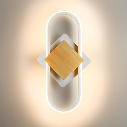 ZTWLEED Aplique Pared Interior Moderna,14W 1600LM Lampara de Pared LED Blanco Natural 4000K Luz de pared Aluminio para Dormitorio Salon Pasillo Escaleras,110-240V