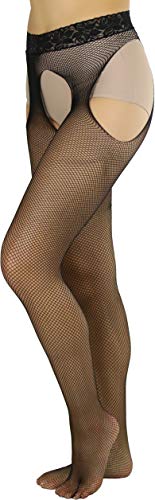 Image of ToBeInStyle Women's Suspender Pantyhose