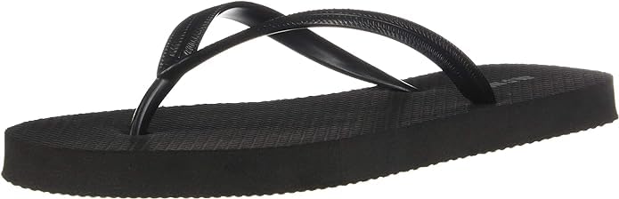 Women Beach Summer Casual Flip Flop Sandals (9, Black)