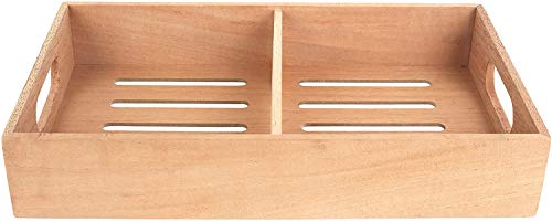 Mantello Spanish Cedar Cigar Tray, Adjustable Divider, Fits Large Humidors, for Humidor or Walk-in Closet 12.5" x 7.5"x 2.25" - Thumbnail 4