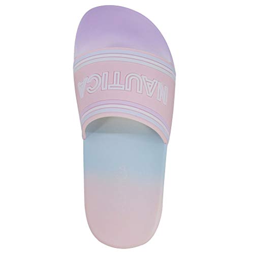 Nautica Kids Girls Slip-On Sandal Athletic Slide Youth Big Kid Little Kid-Luz Girls-Pink Pastel Size-14