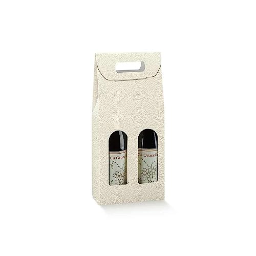 ✅Il cartone fustellato delle finestre funge da separatore per le bottiglie Design elegante e resistente BOTTIGLIE NON INCLUSE Prodotto Made in Italy