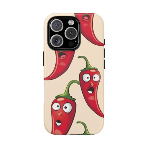 Coque rigide iPhone 16 Pro piment rouge mat pour éviter les rayures