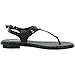MICHAEL Michael Kors MK Plate Women's Slingback Thong Sandals Black Size 8