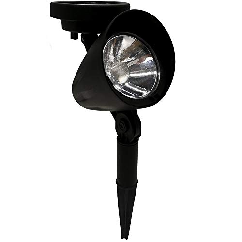 Kit 2 - Luminária Solar Spot Refletor LED Verde com Espeto de Jardim
