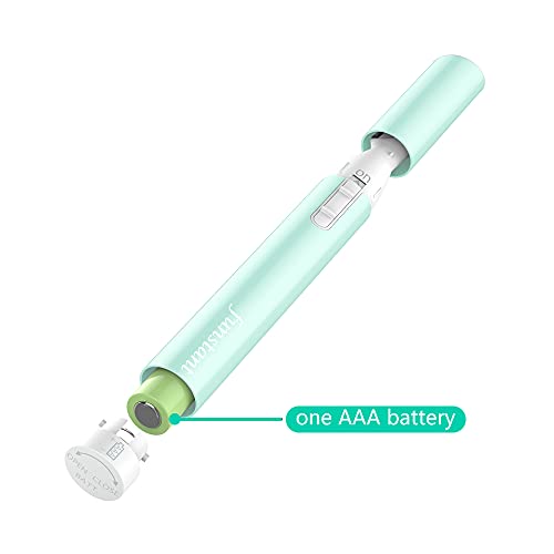 Funstant Green, Eyebrow Trimmer, Precision Facial Hair Trimmer With Comb, Painless Battery Operated Eyebrow Razor For Women No Pulling Sensation For Face Chin Neck, Upper-Lip, Peach-Fuzz #TOP5