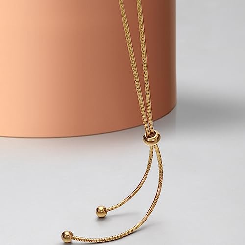 Jude Jewelers Stainless Steel Beaded Adjustable Long Tassel Dress Sweater Chain Necklace2