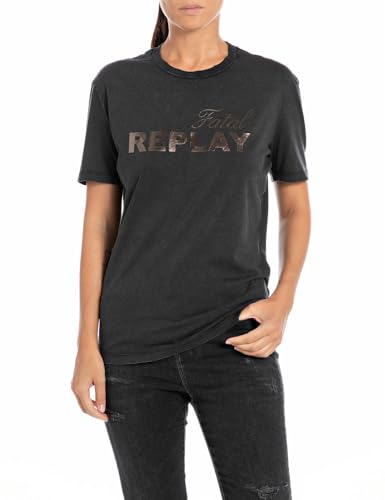 REPLAY W3131A T-shirt Femme anti-déformation coton respirant quotidien
