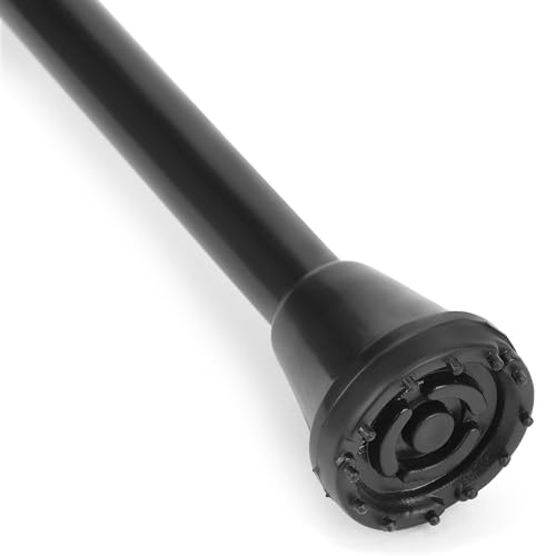 Image of Black Edition Premium Walking Stick with Adjustable Height, Sturdy Steel Body for Men /Women, Patients, Old People (Black)