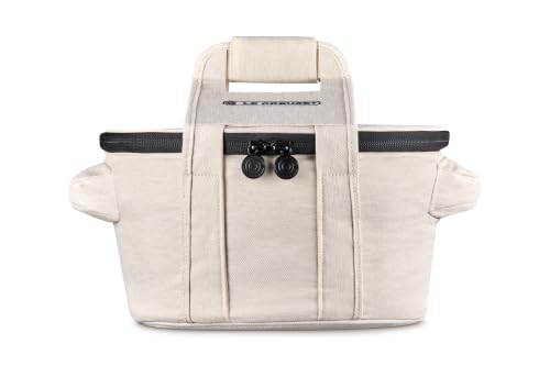 Image of Le Creuset Large Round Tote Bag, Ecru | Large Fits 7.25 qt. or 9 qt.Round Dutch Oven