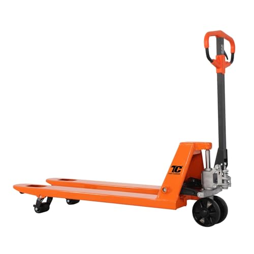 Tory Carrier Manual Pallet Jack 5500 Lb. Capacity,Industrial Pallet Truck 48 × 27 Fork Size Standard Heavy Duty Hand Trucks