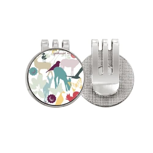 Marqueur de balle de golf motif fleur et cerf une idée cadeau idéale pour golfeur