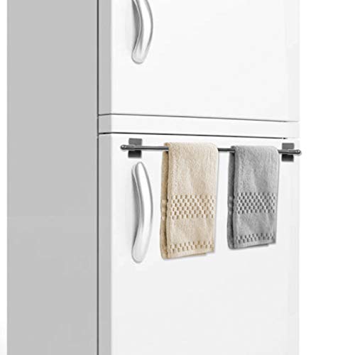 H.versailtex 4 Pack Magnetic Curtain Rods For Metal Doors Multi-Use Adjustable Rods Tool Free For Iron And Steel Place 1/2" Diameter, With Petite Ball Finials (9"-16", Pewter) #TOP4