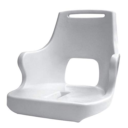 Wise 8WD015-1-710 Standard Pilot Chair with Arm Rests, Rotomolded Shell Only, White