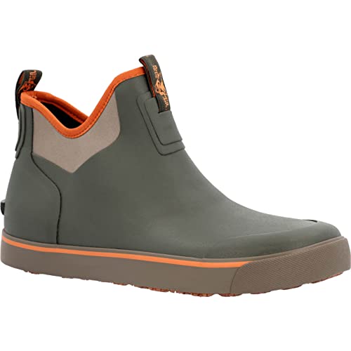 ROCKY Dry-Strike Waterproof Green & Orange Deck Boot