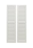 Shed Windows and More, Louvered Shed Shutter or Playhouse Shutter White 9