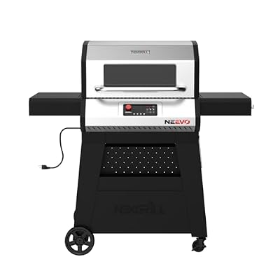 Neevo Smart Propane Grill 44,000 BTU, 2-Burner Outdoor BBQ, Electronic Control, 714 Sq In Cooking Space, Cast Iron Grates, App Connected – 720-1054