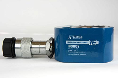 Image of TEMCo HC0032 Low Profile Height Hydraulic Cylinder Puck 20 Ton, 0.43 inch Stroke (Optional Tonnages Availiable)