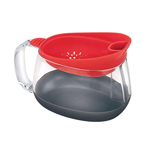 Image of Tovolo 4 Cup Gravy Strainer, Easy Pour, Fat Straining, Dishwasher Safe
