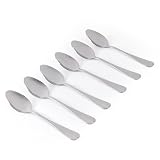 Salter BW13681EU7 Teaspoon Set of 6 – Newbury Stainless Steel Coffee Spoons Cutlery Set, Mirror Polish Finish Flatware, Tea Spoon Tableware for Home, Restaurant, Office, Kitchen, Dishwasher Safe