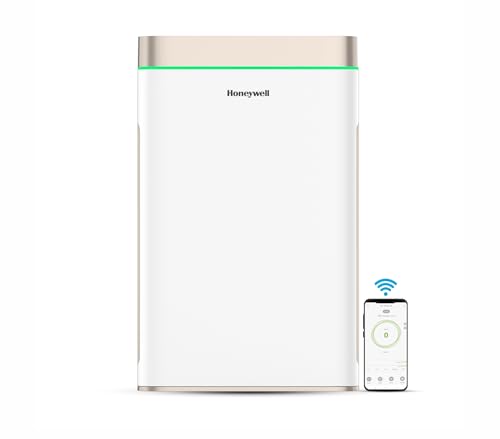 Image of Honeywell Air Purifier For Home,7 Stage Filtration,Covers 1008sq.ft,PM 2.5 Level Display,with WIFI & ALEXA,H13 HEPA & Activated Carbon Filter,Removes 99.99% Pollutants,Micro Allergens-Air Touch U2