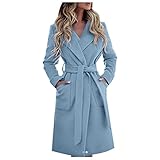 EOPUING Women's Winter Trench Wool Pea Coats Basic Breasted Lapel Slim Long Sleeve Fall Warm Elegant...