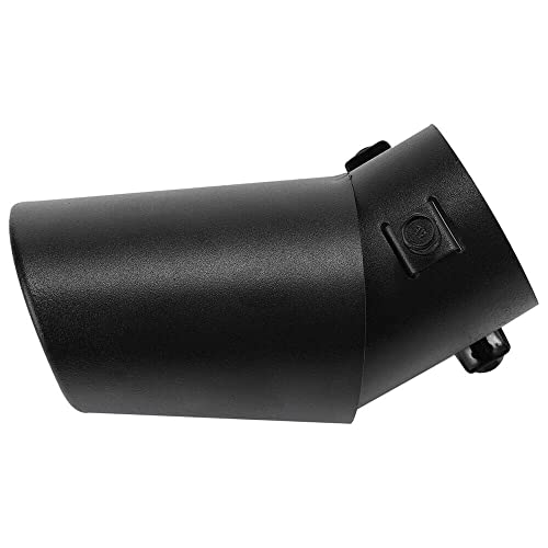 2.5 Exhaust Tips,Universal 1.5 2.25-2.5 Inch Inlet Exhaust Pipe,Stainless Steel Car Muffler Bolt-On Design,Adjustable For Most Vehicles Exterior Rear Tip Pipe (Black Curved) #TOP3