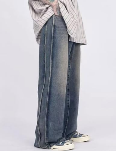 Y2K Hip Hop Street Jeans Gothic Baggy Jeans Vintage High Waist Denim Jeans Wide Leg Skater Pants4